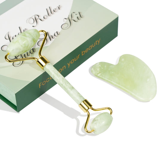 Jade Facial Roller Massage & Gua Sha