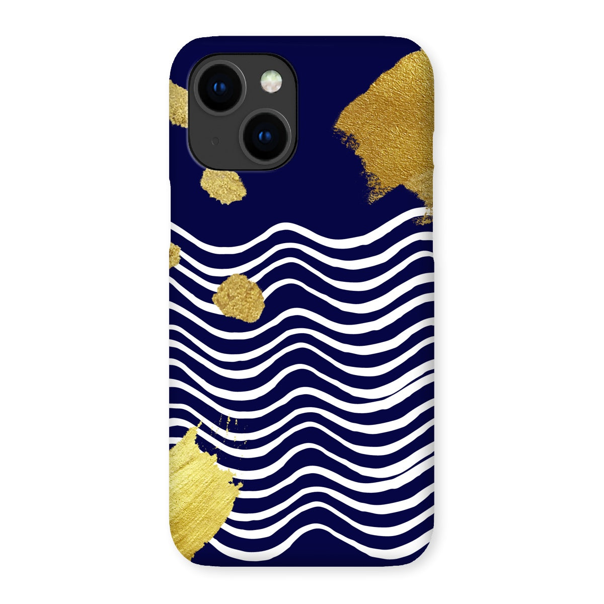 Gold & Navy Modern Snap Phone Case