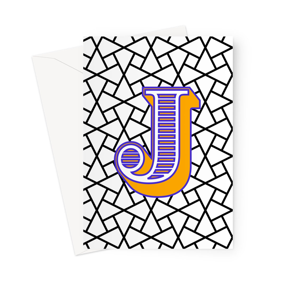 J - Carnival Alphabet Greeting Card