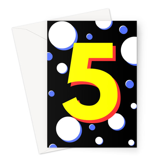 5 Kids Greeting Card