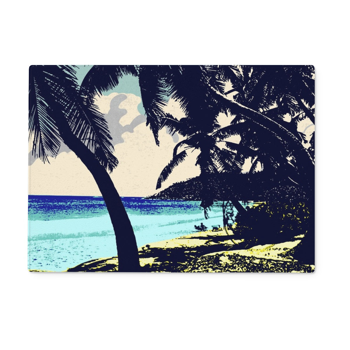 Tropics Glass Chopping Board