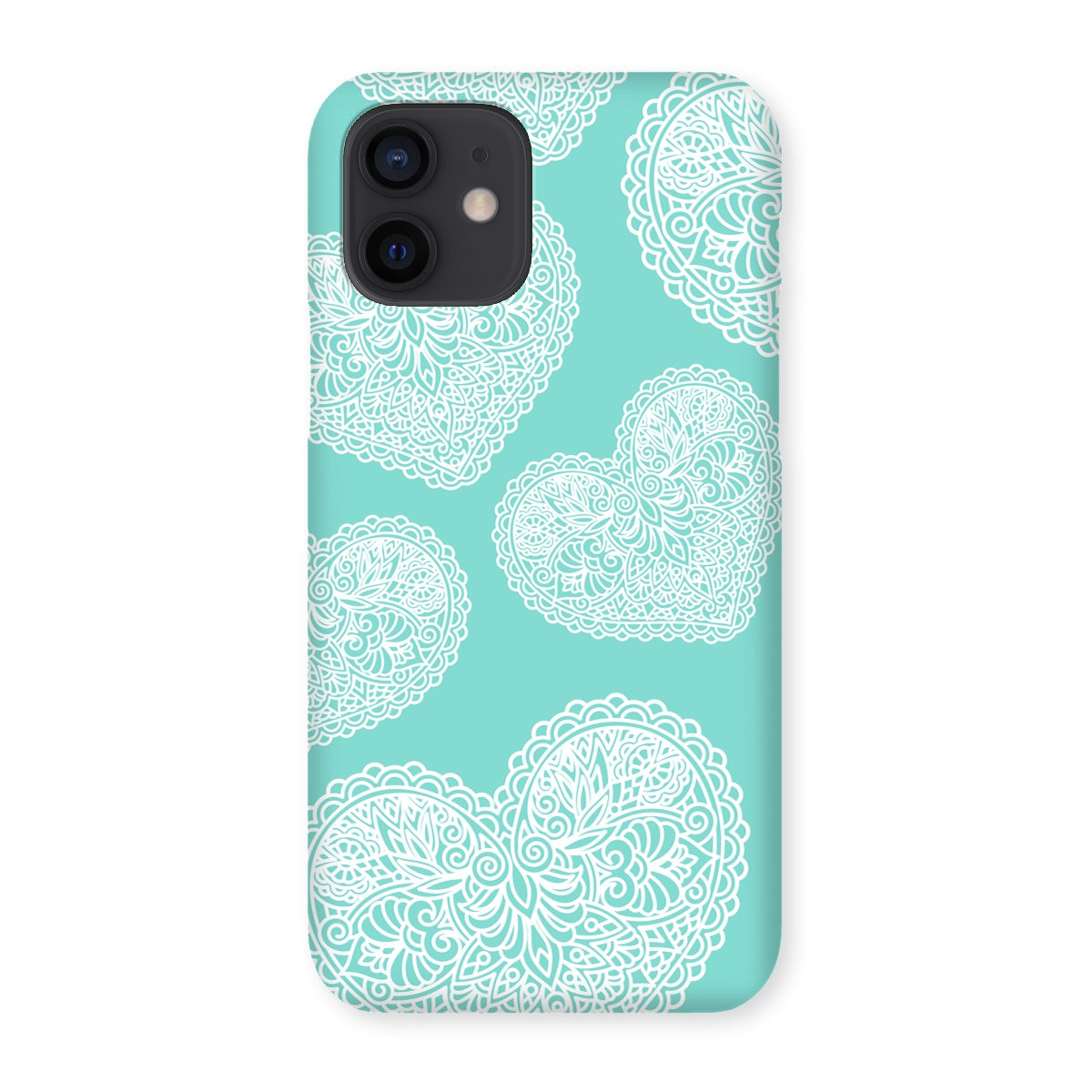 Lace Heart Snap Phone Case