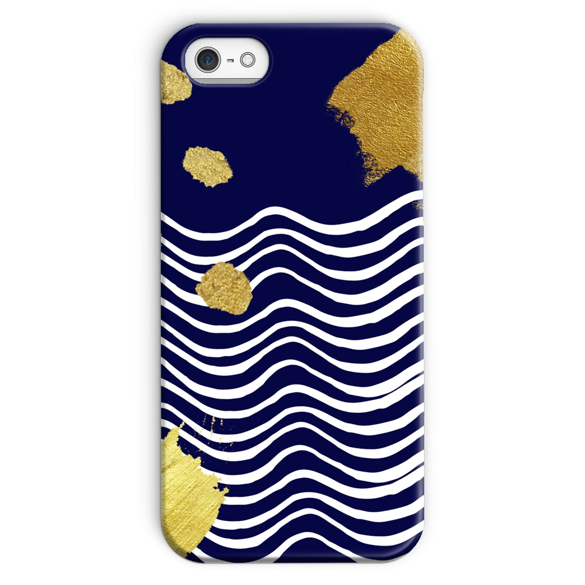 Gold & Navy Modern Snap Phone Case