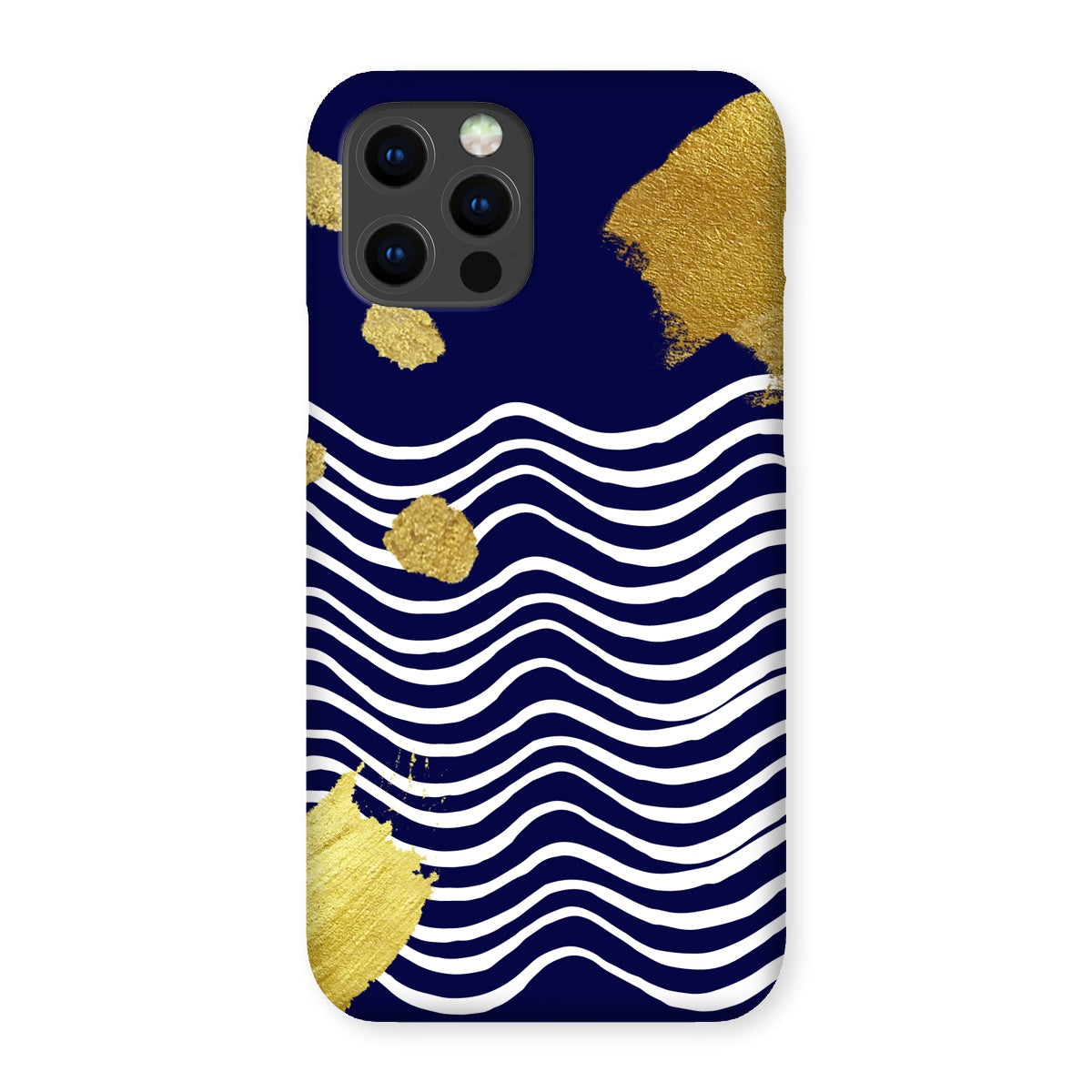 Gold & Navy Modern Snap Phone Case