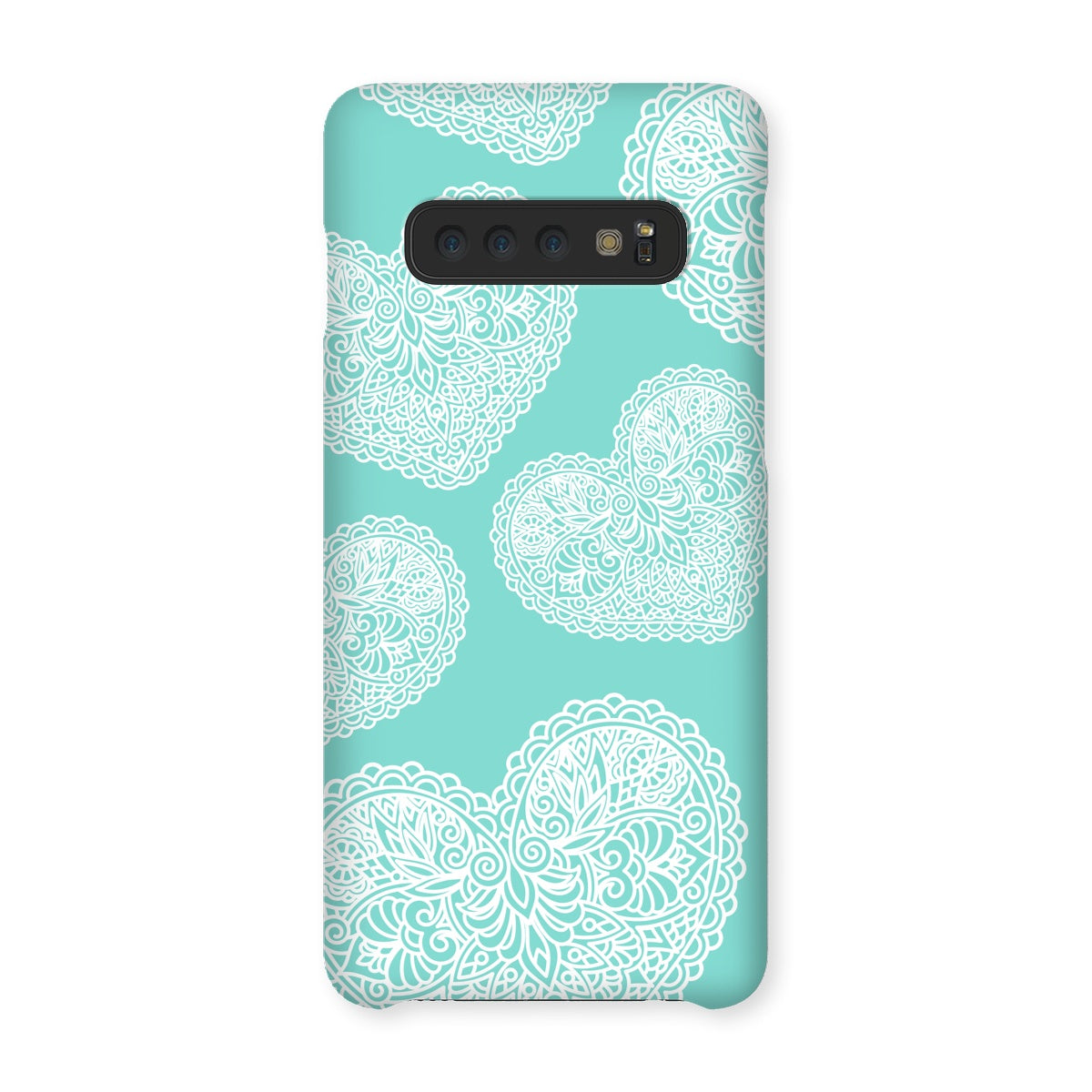 Lace Heart Snap Phone Case