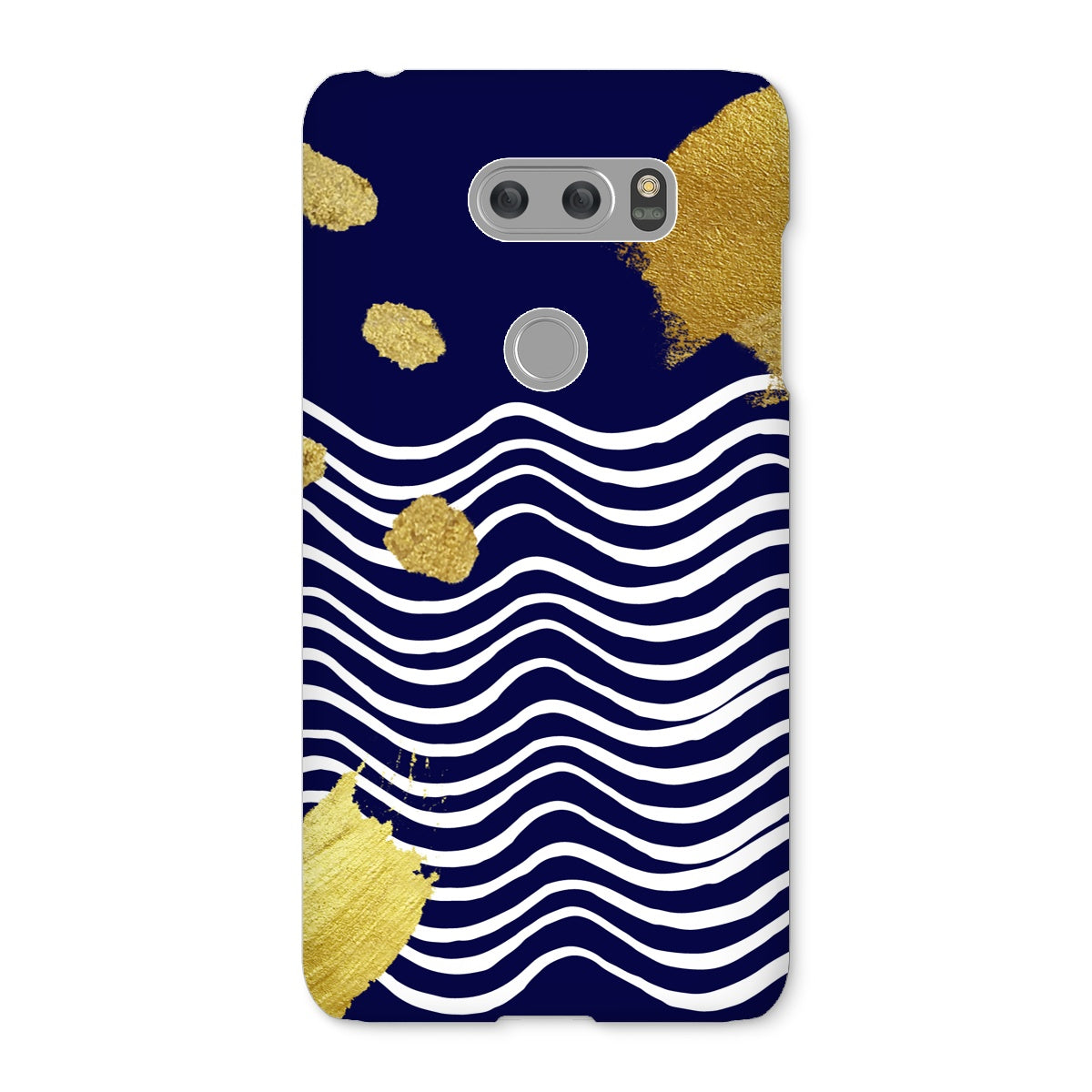 Gold & Navy Modern Snap Phone Case