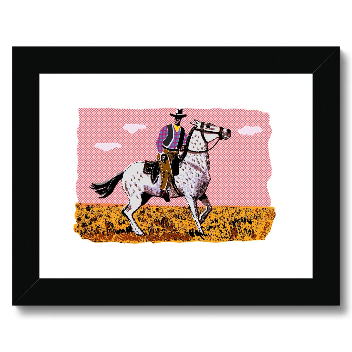 Cowboy Framed & Mounted Print