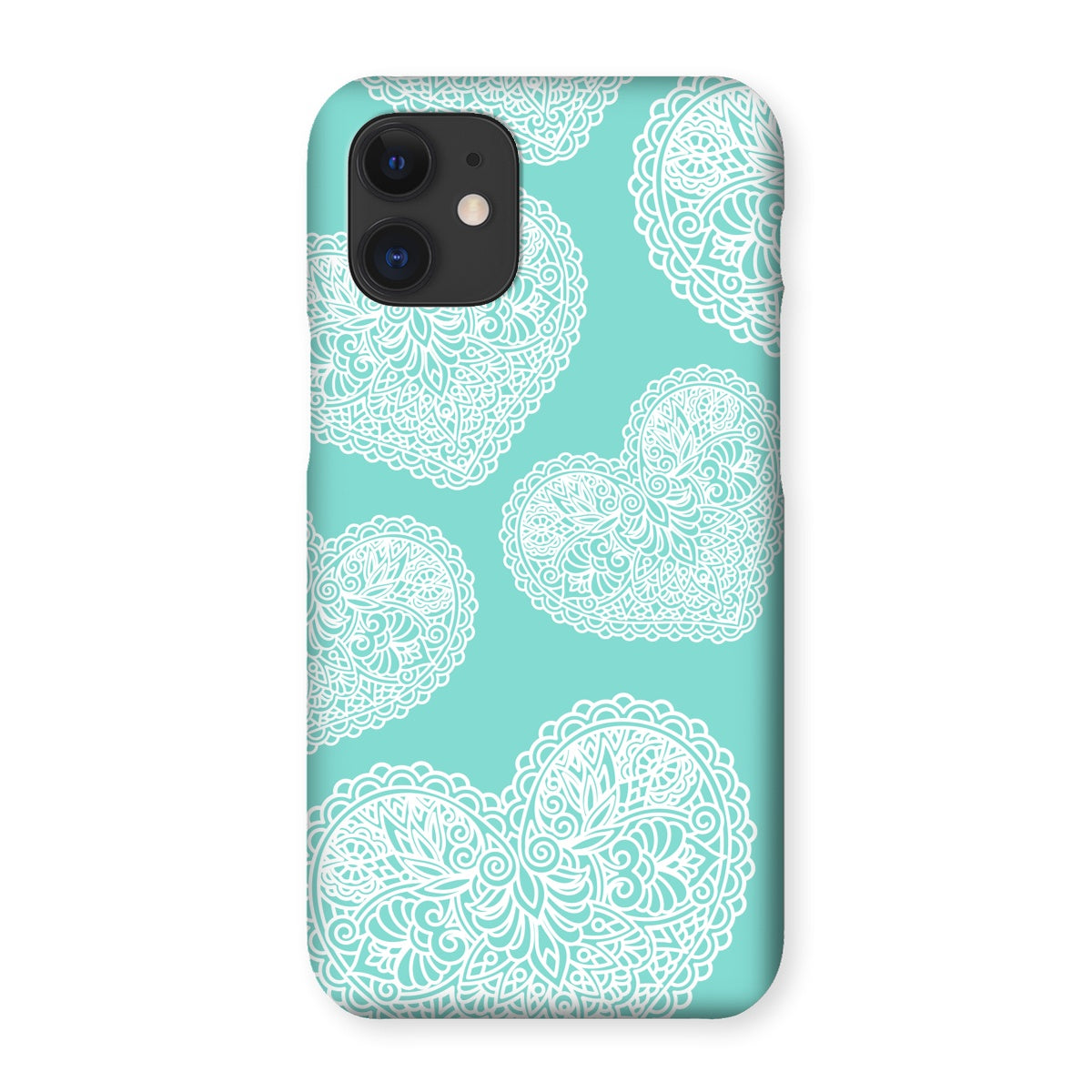 Lace Heart Snap Phone Case