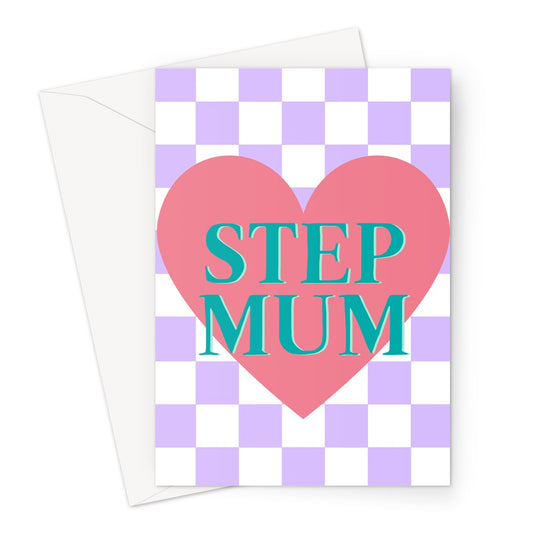 Step Mum Heart Greeting Card