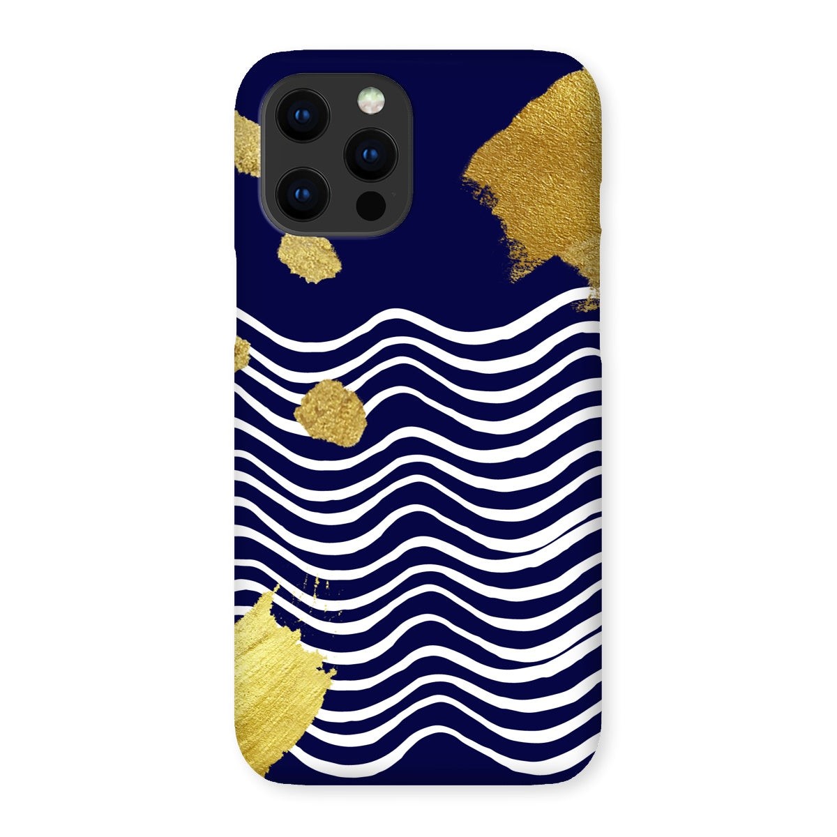 Gold & Navy Modern Snap Phone Case