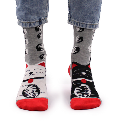 Hop Hare Bamboo Socks  - Lucky Cats