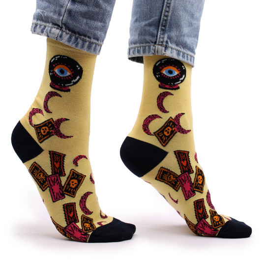 Hop Hare Bamboo Socks - Tarot Cards