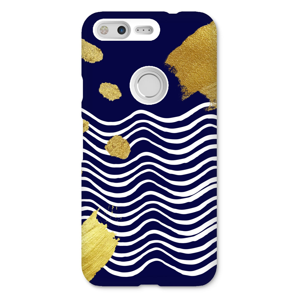 Gold & Navy Modern Snap Phone Case