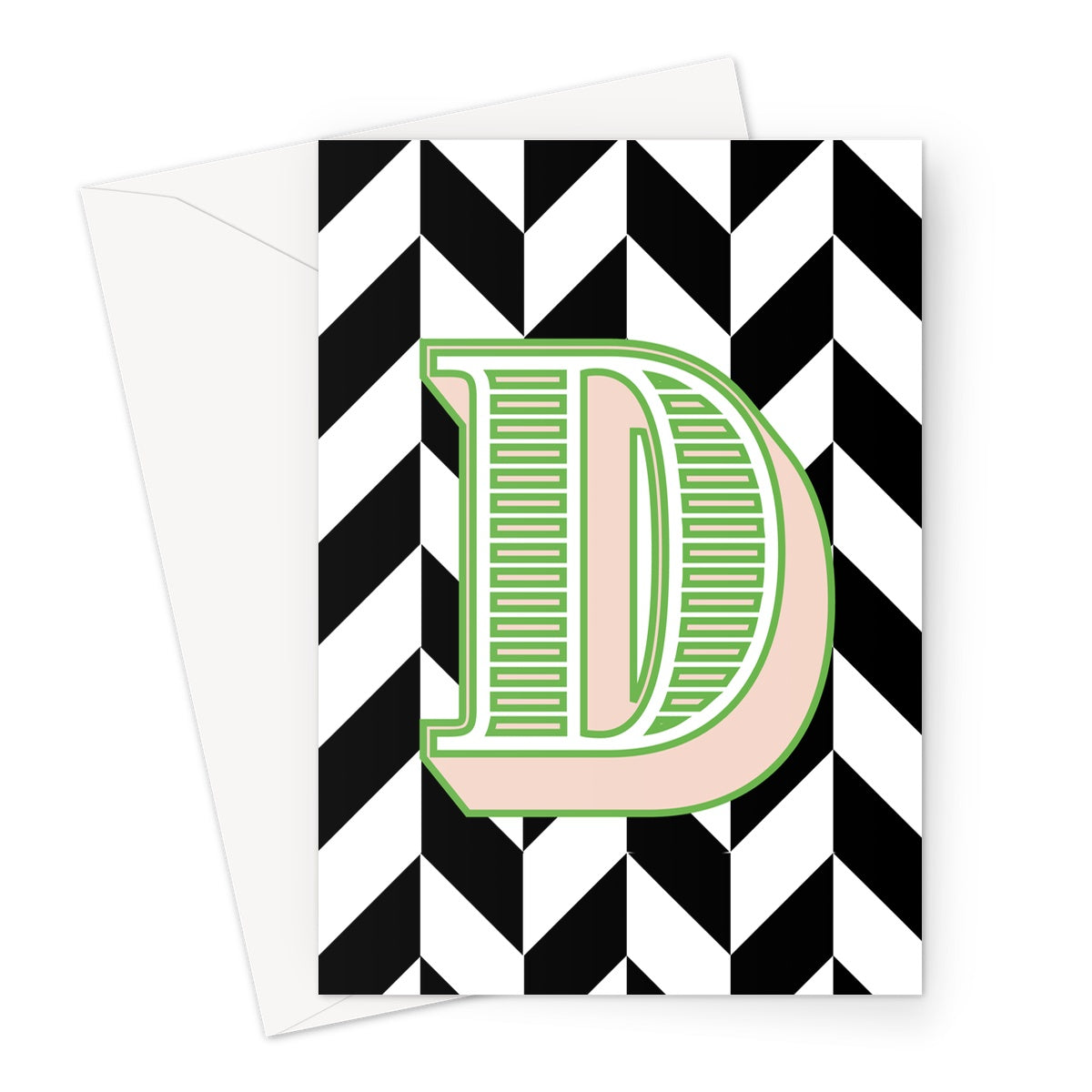 D - Carnival Alphabet Greeting Card