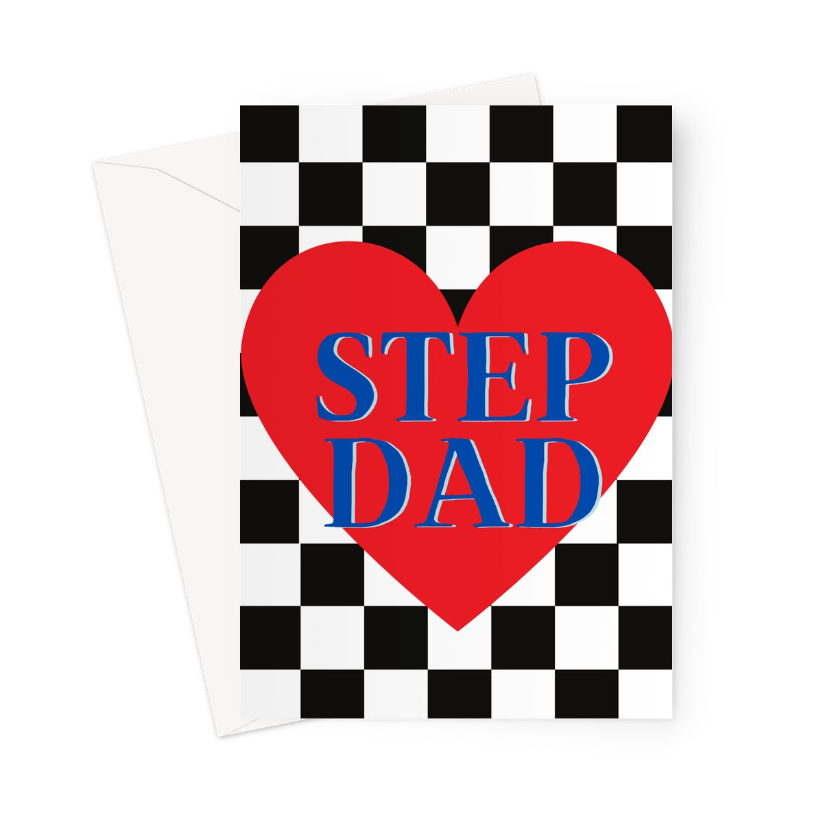 Step Dad Heart Greeting Card