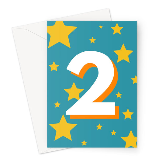 2 Kids Greeting Card