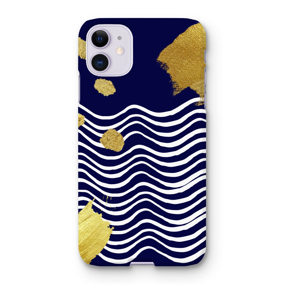 Gold & Navy Modern Snap Phone Case