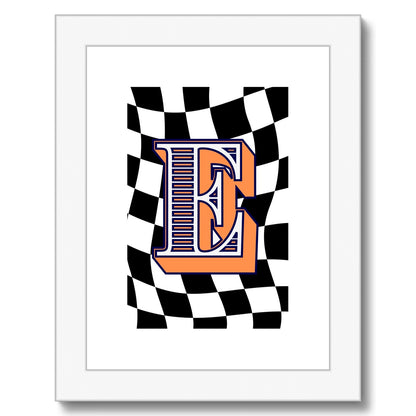 E - Carnival Alphabet Framed & Mounted Print