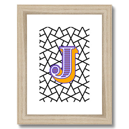 J - Carnival Alphabet Framed & Mounted Print