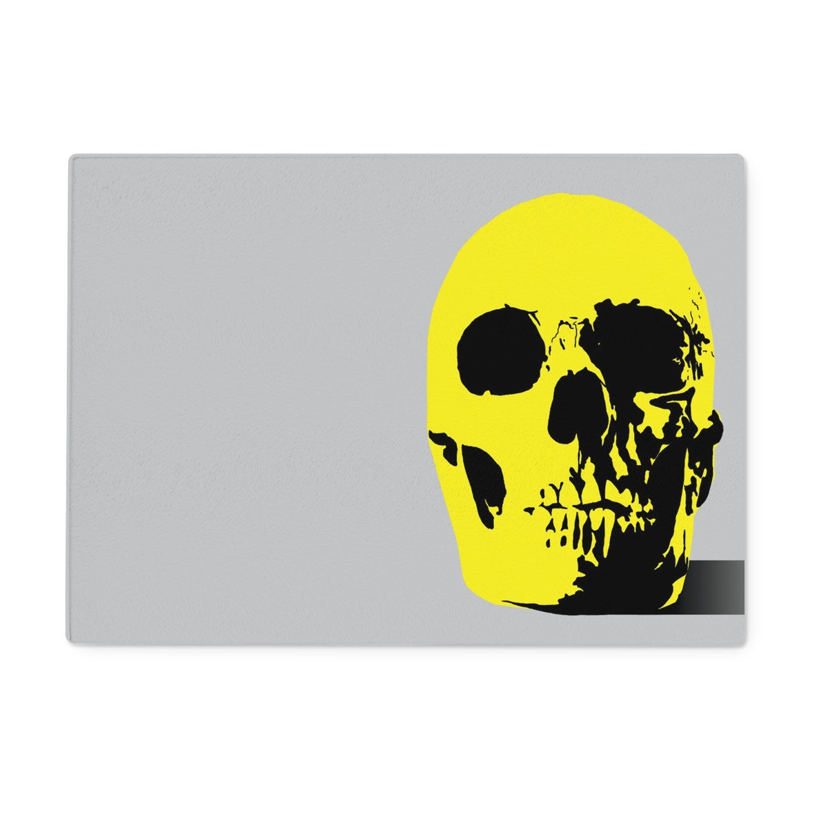 Grey Skull Glass Chopping Board