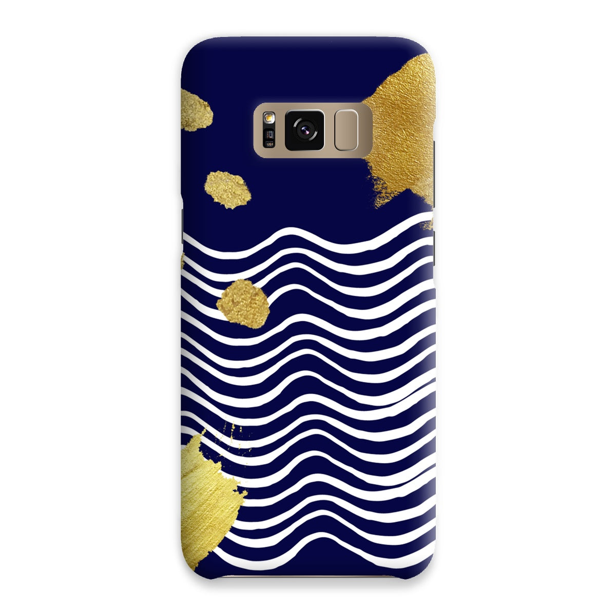 Gold & Navy Modern Snap Phone Case