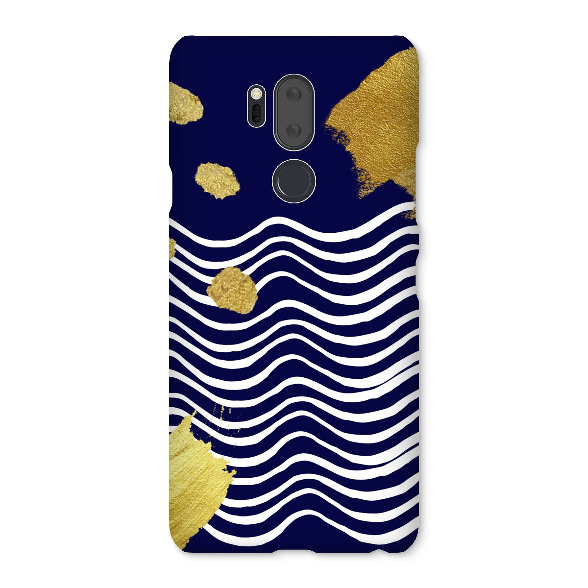 Gold & Navy Modern Snap Phone Case