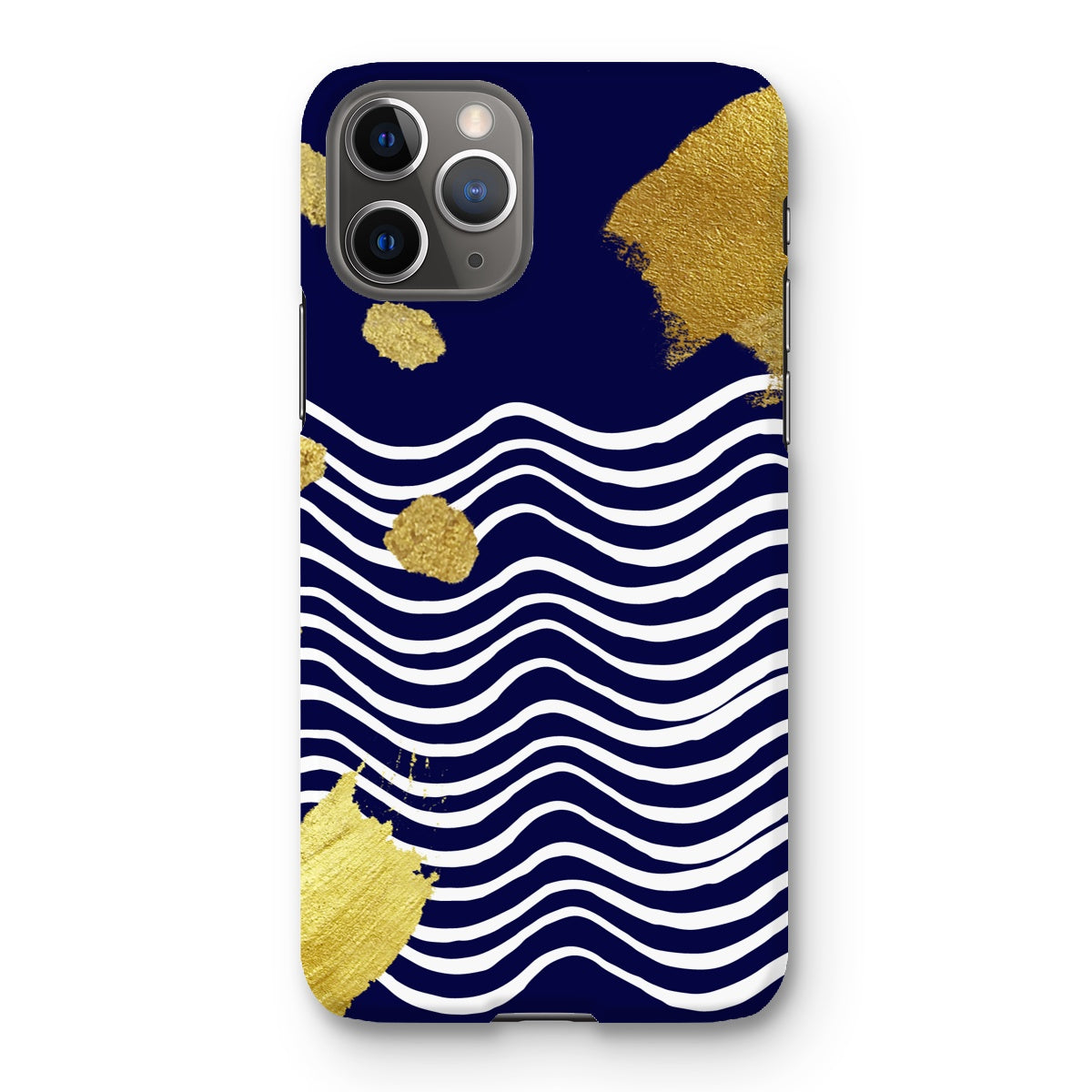 Gold & Navy Modern Snap Phone Case