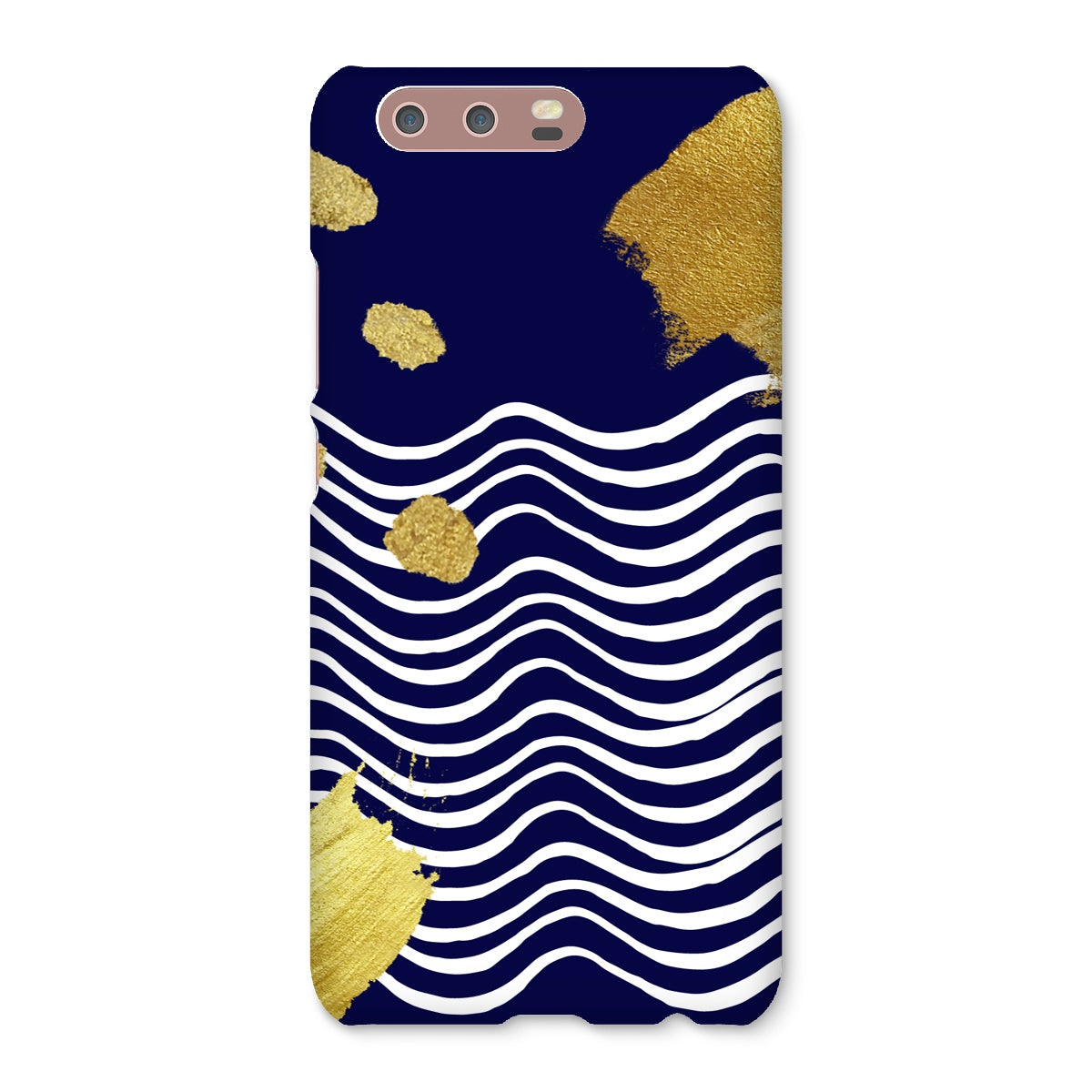 Gold & Navy Modern Snap Phone Case