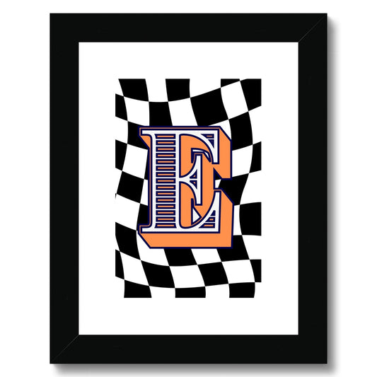 E - Carnival Alphabet Framed & Mounted Print