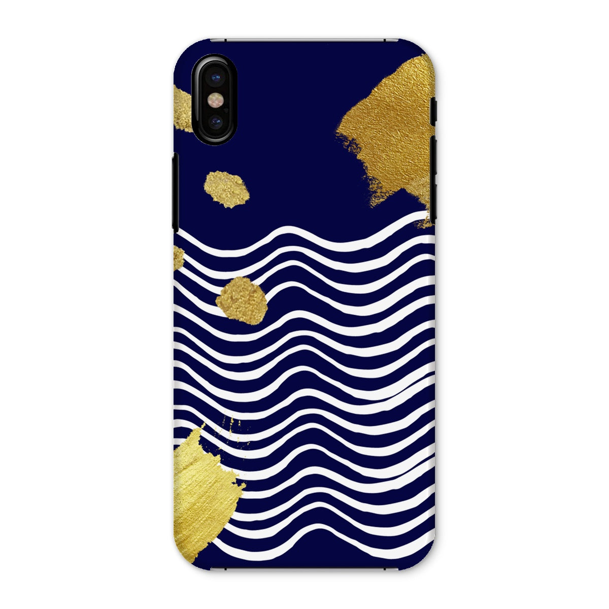 Gold & Navy Modern Snap Phone Case