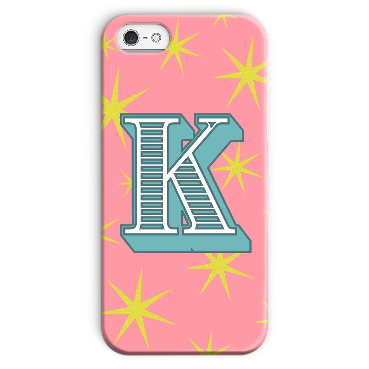 K - Carnival Alphabet Snap Phone Case